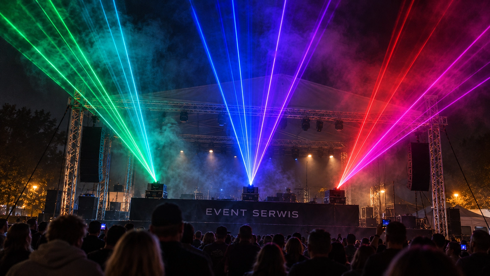 Laserowa oprawa sceny jako uzupełnienie multimediów na imprezie