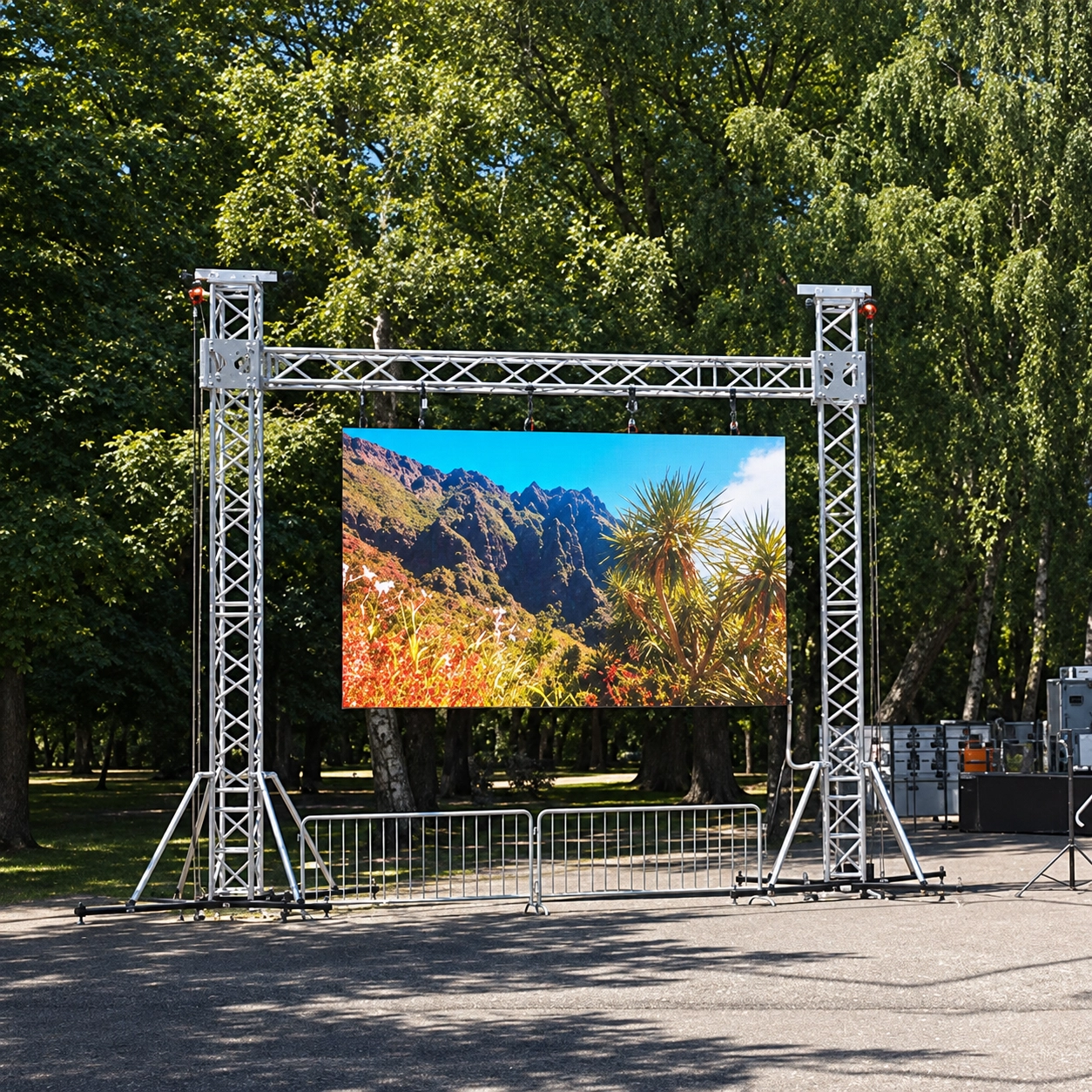 Ekran LED jako tło sceniczne podczas wydarzenia