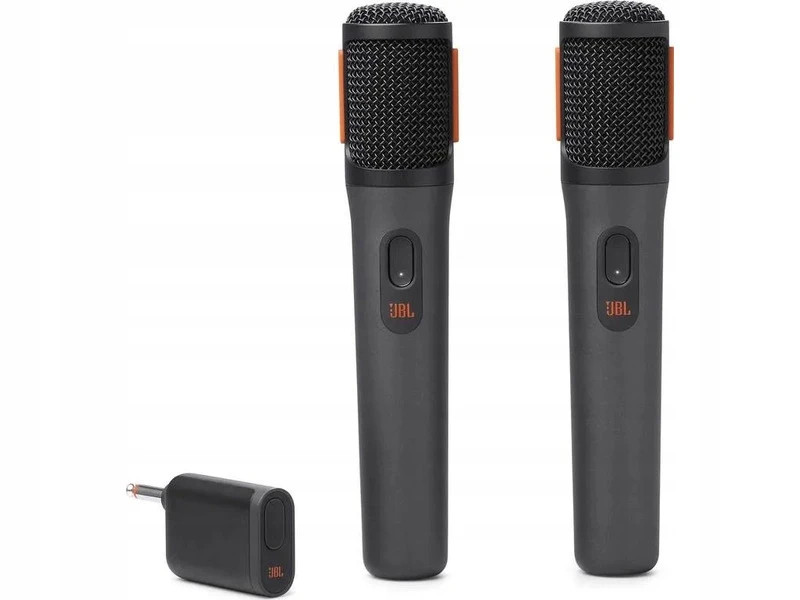 Dwa bezprzewodowe mikrofony JBL PartyBox Wireless do wynajęcia